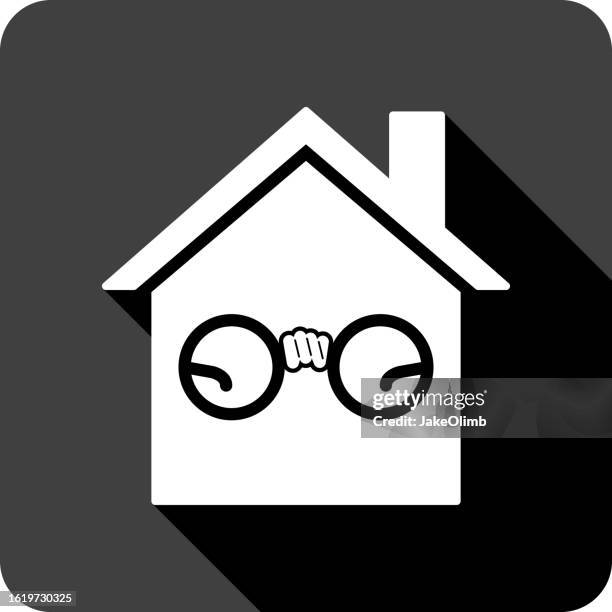 haus zerbrochene gläser ikone silhouette - brille kaputt stock-grafiken, -clipart, -cartoons und -symbole