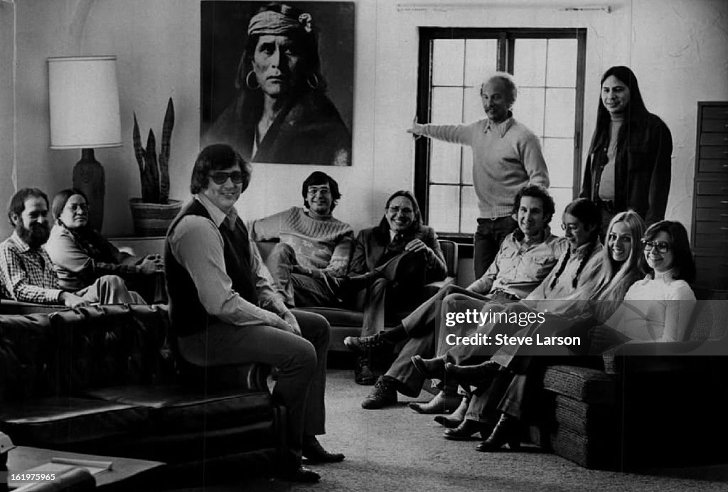 MAR 4 1976, MAR 6 1976, MAR 7 1976; Some Of The Native American Rights Fund's Lawyers Pose Behind Di