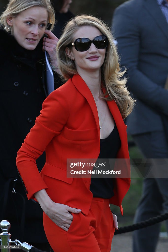 LFW F/W 2013 Burberry Prorsum Arrivals - February 18, 2013