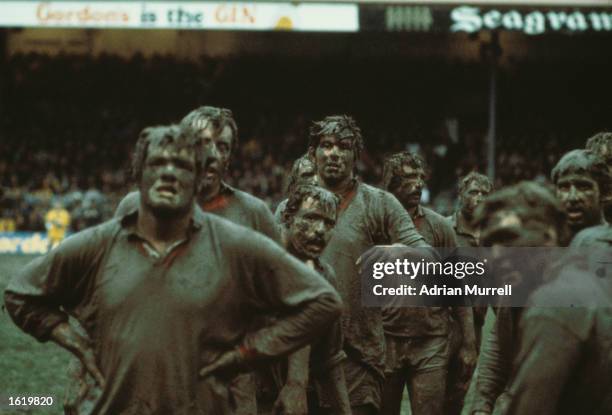 The British Lions rugby tourists in a lineout against New Zealand Juniors in Wellington, New Zealand. \ Mandatory Credit: Adrian Murrell /Allsport