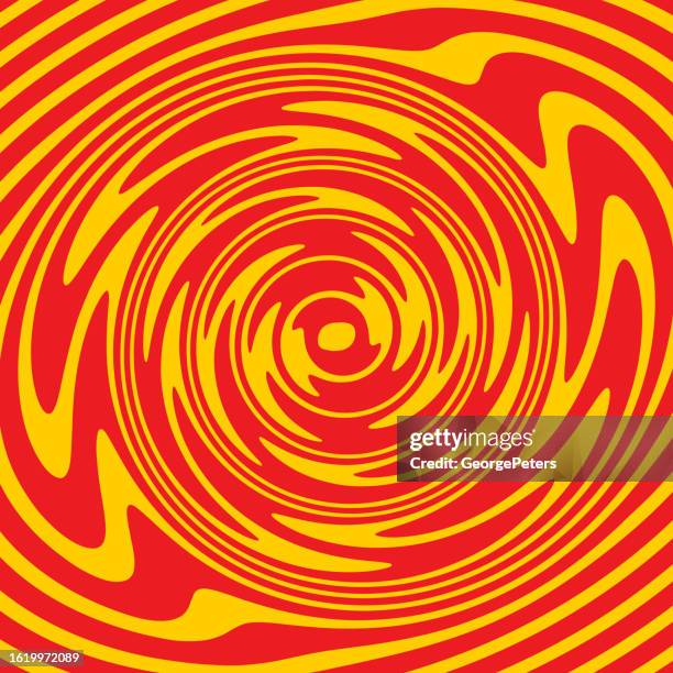 concentric spiral abstract background - weather radar graphic stock illustrations