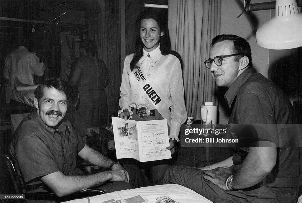 APR 23 1969, APR 30 1969; Patients Get Invitation to Rodeo; Beth Wilson, 20; queen of Colorado State