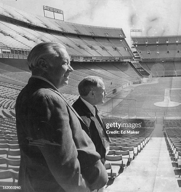 MacPhail, Lee -Groups; American League President; Future Home Of The A's?; American League President Lee MacPhail visited Mile High stadium Wednesday...