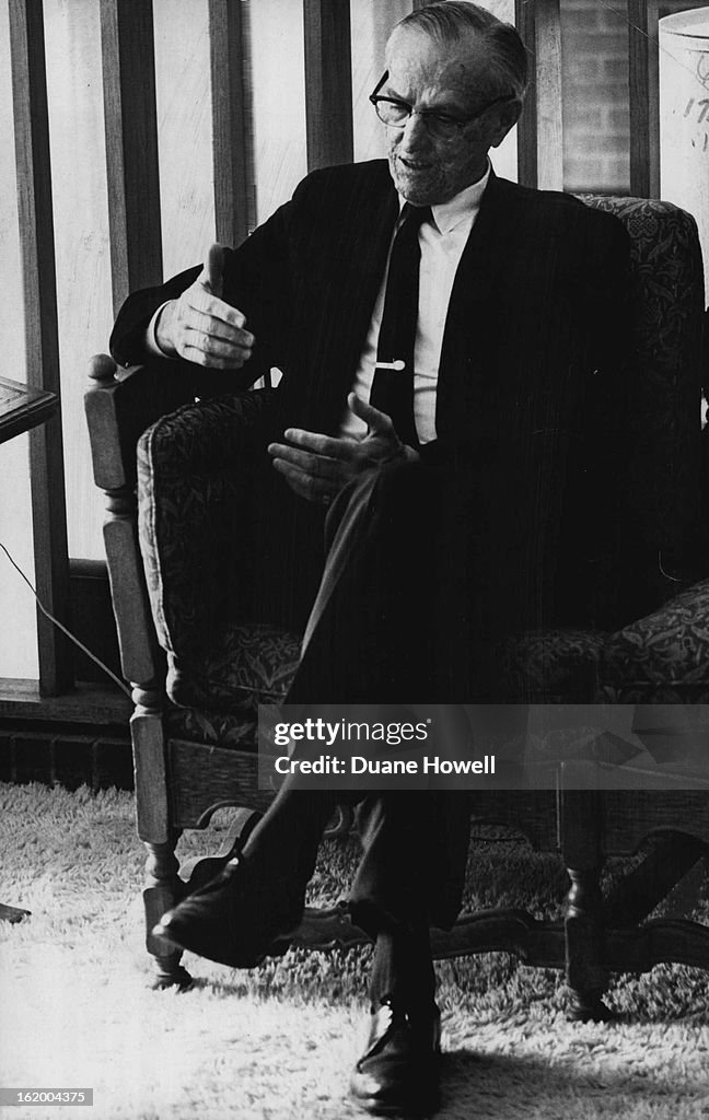 JUL 10 1970, JUL 12 1970; Dr. Walter Judd's a Lecturer at CU Institute; "It's time for Americans to