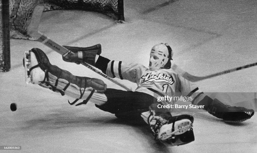 DEC 6 1974, DEC 7 1974; Denver University - Ice Hockey (Action); Just Follow the Bouncing Puck; Mich