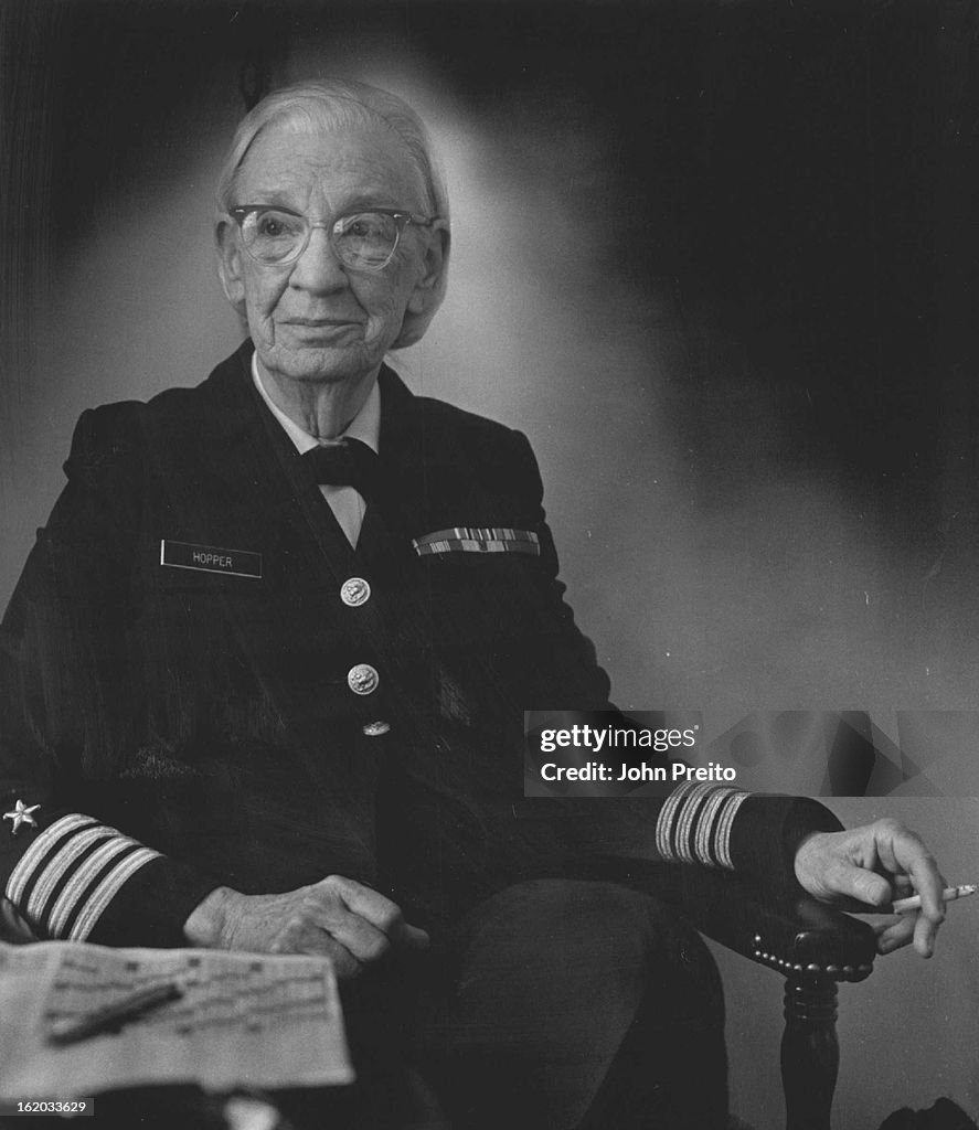 FEB 27 1980, FEB 28 1980; Capt. Grace Hopper is young at heart and mind at 73; She has a lot of conf