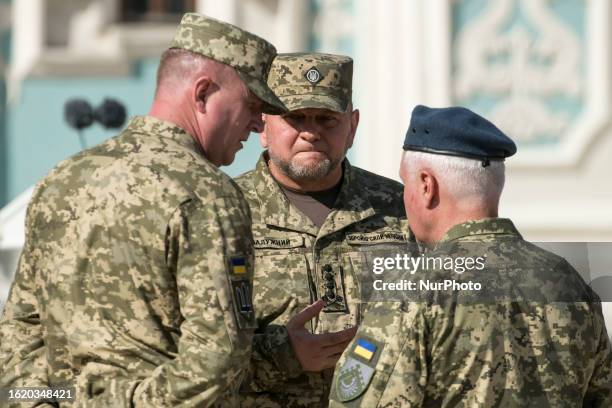 Commander-in-Chief of the Armed Forces of Ukraine Valerii Zaluzhnyi during the celebration of the Independence Day of Ukraine in Kyiv, August 24, 2023