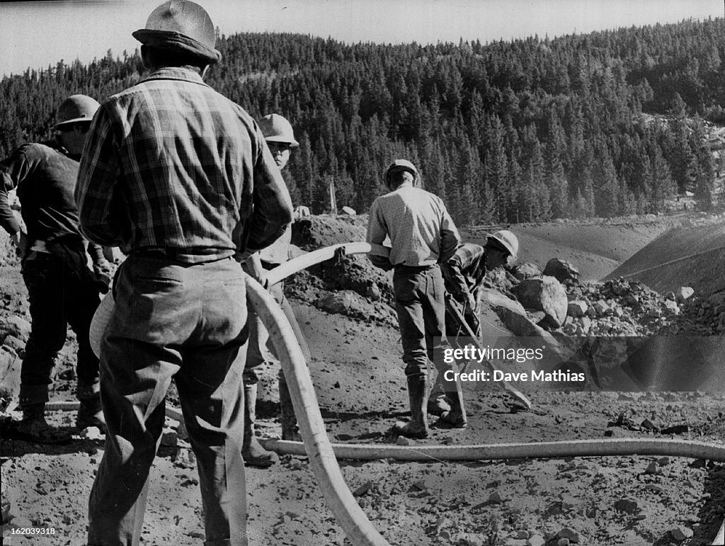 SEP 12 1966, SEP 24 1966, SEP 25 1966; Sugar Loaf Reservoir *****; Workmen are clearing rock in prep