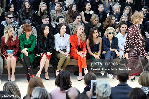 Melanie Laurent, Kim Hee-sun, Vicki Zhao, Michelle Dockery, Rosie Huntington-Whiteley, Freida Pinto, Rita Ora, Kate Beckinsale and Lily Mo Sheen sit...