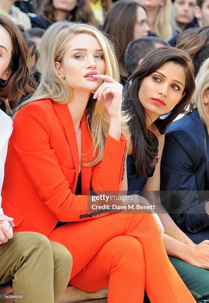 Burberry Prorsum Autumn Winter 2013 Womenswear Show - Front Row