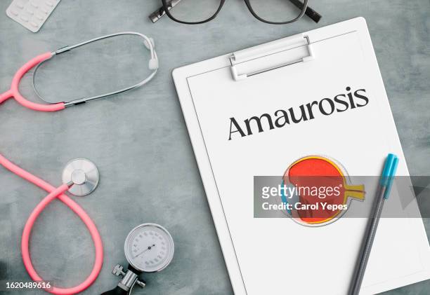 amaurosis ,   eye disease, conceptual illustration - surgical loupes stock pictures, royalty-free photos & images