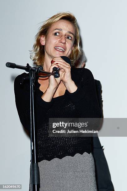 Sandrine Bonnaire attends the Maurice Pialat Exhibition And Retrospective Opening at Cinematheque Francaise on February 18, 2013 in Paris, France.