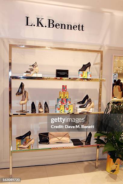 General view as L.K. Bennett London and Caroline Issa launch their exclusive collection of shoes and handbags for Spring Summer 2013 at L.K. Bennett...