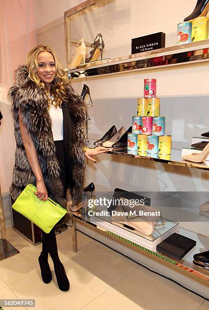 Noelle Reno attends as L.K. Bennett London and Caroline Issa launch their exclusive collection of shoes and handbags for Spring Summer 2013 at L.K....