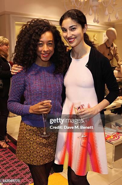 Corrine Bailey Rae and Caroline Issa attend as L.K. Bennett London and Caroline Issa launch their exclusive collection of shoes and handbags for...
