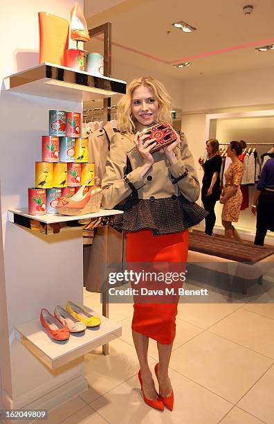 Elena Perminova attends as L.K. Bennett London and Caroline Issa launch their exclusive collection of shoes and handbags for Spring Summer 2013 at...