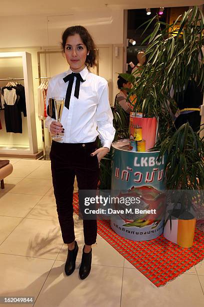 Guests attend as L.K. Bennett London and Caroline Issa launch their exclusive collection of shoes and handbags for Spring Summer 2013 at L.K. Bennett...