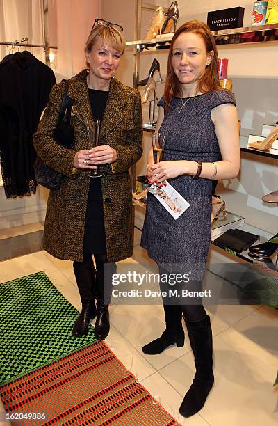 Guests attend as L.K. Bennett London and Caroline Issa launch their exclusive collection of shoes and handbags for Spring Summer 2013 at L.K. Bennett...