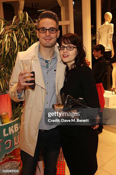 Guests attend as L.K. Bennett London and Caroline Issa launch their exclusive collection of shoes and handbags for Spring Summer 2013 at L.K. Bennett...