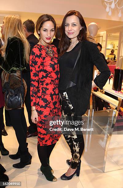 Guests attend as L.K. Bennett London and Caroline Issa launch their exclusive collection of shoes and handbags for Spring Summer 2013 at L.K. Bennett...