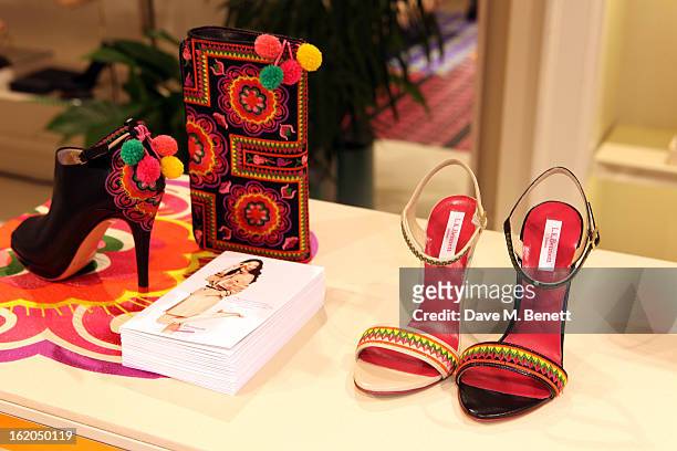 General view as L.K. Bennett London and Caroline Issa launch their exclusive collection of shoes and handbags for Spring Summer 2013 at L.K. Bennett...