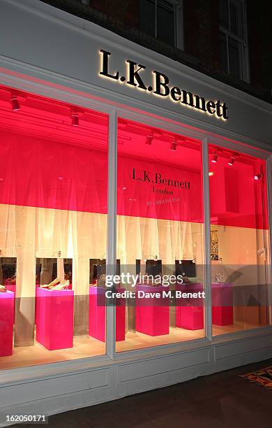 General view as L.K. Bennett London and Caroline Issa launch their exclusive collection of shoes and handbags for Spring Summer 2013 at L.K. Bennett...