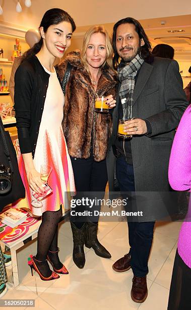 Caroline Issa and guests attends as L.K. Bennett London and Caroline Issa launch their exclusive collection of shoes and handbags for Spring Summer...