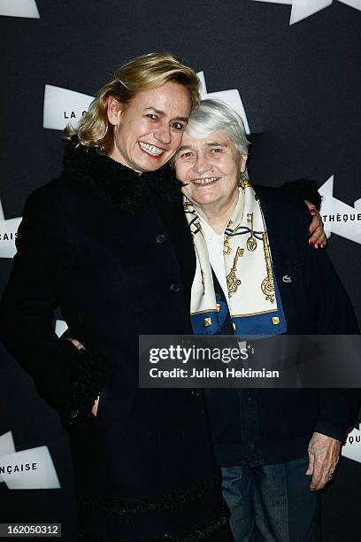 Sandrine Bonnaire and Micheline Pialat attend the Maurice Pialat Exhibition And Retrospective Opening at Cinematheque Francaise on February 18, 2013...