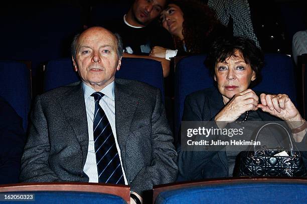 Jacques Toubon and his wife attend the Maurice Pialat Exhibition And Retrospective Opening at Cinematheque Francaise on February 18, 2013 in Paris,...