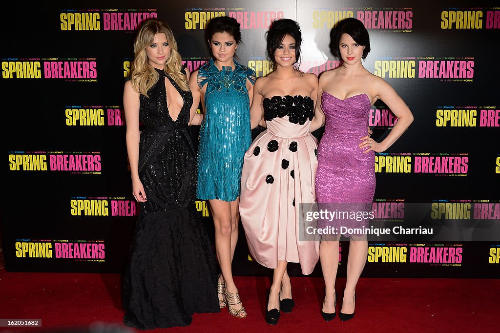 'Spring Breakers' Paris Premiere at Le Grand Rex