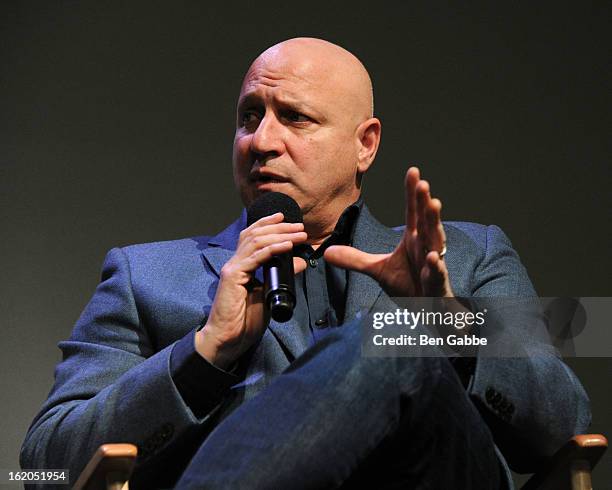 Chef Tom Colicchio attends Apple Store Soho Presents: Meet The Filmmakers - "A Place At The Table" at Apple Store Soho on February 18, 2013 in New...