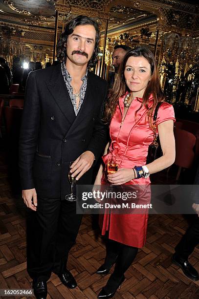 Ben Cobb attends the AnOther Magazine and Dazed & Confused party with Belvedere Vodka at the Cafe Royal hotel on February 18, 2013 in London, England.