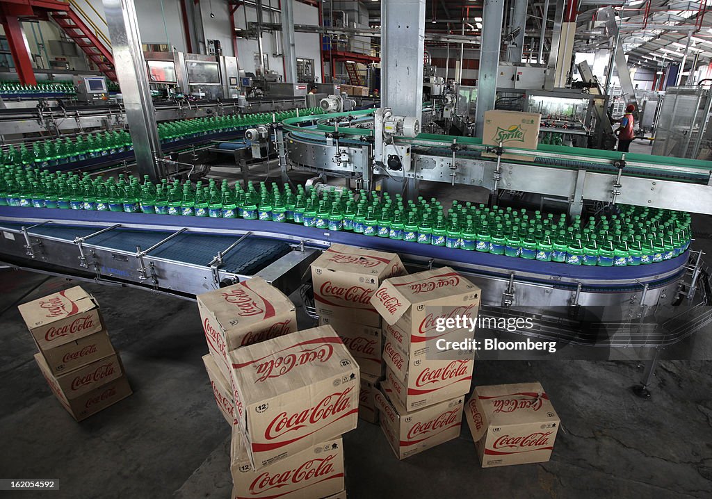 Inside a Coca-Cola Amatil Plant As Full Year Earnings Are Announced