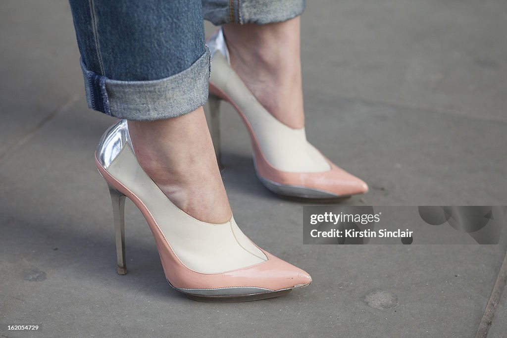 Street Style On February, 18 - London Fashion Week Womenswear A/W 2013