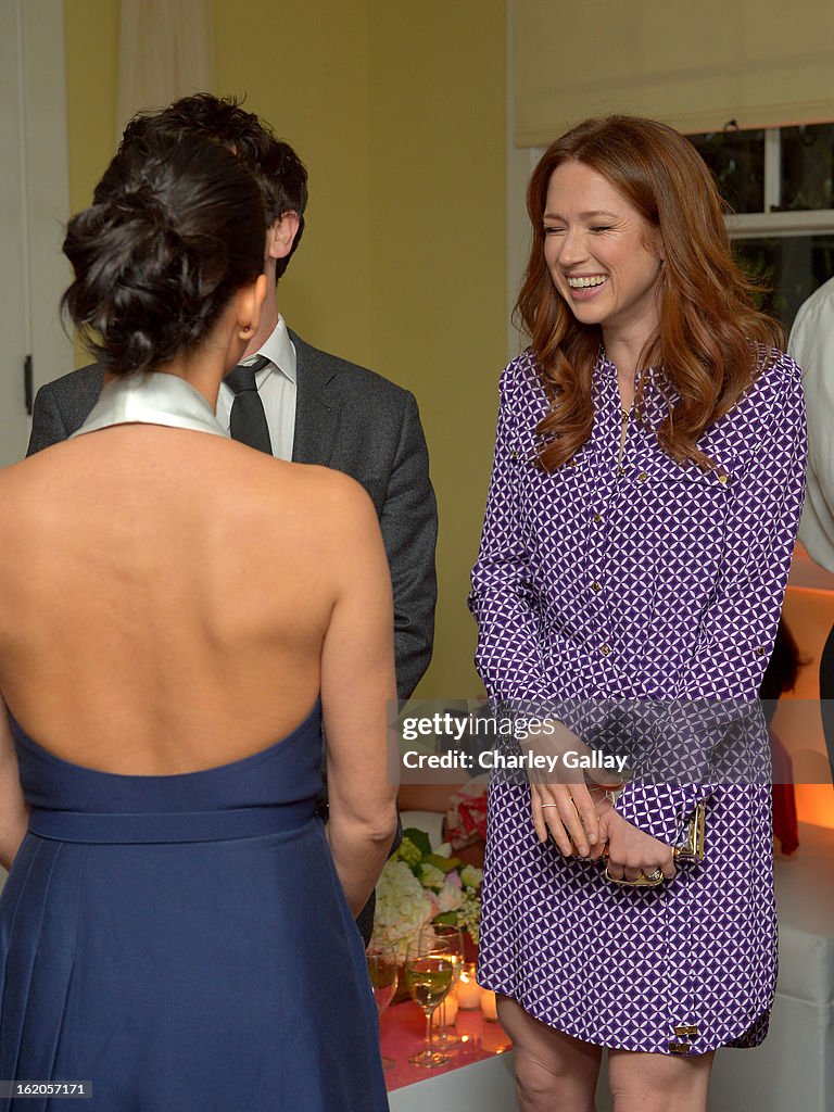 Actors Olivia Munn wearing Juicy Couture, Novak and Ellie