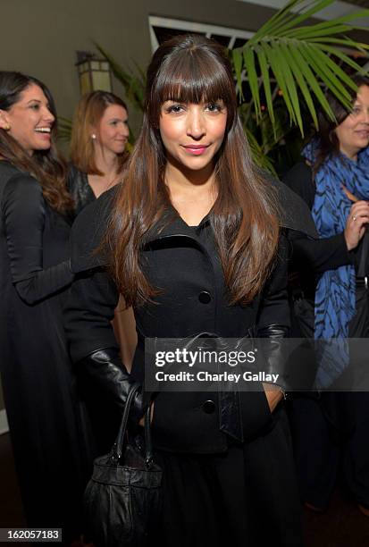 Actress Hannah Simone attends Vanity Fair and Juicy Couture's Celebration of the 2013 Vanities Calendar hosted by Vanity Fair West Coast Editor...