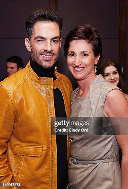 Antonio Corral-Calero and Suzanne Ruffa attend the Gotham Magazine & Moroccanoil Celebrate With Step Up Women's Network event on February 18, 2013 in...