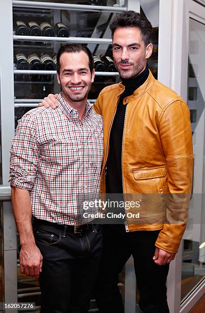 Raul Da Luz and Antonio Corral-Calero attend the Gotham Magazine & Moroccanoil Celebrate With Step Up Women's Network event on February 18, 2013 in...