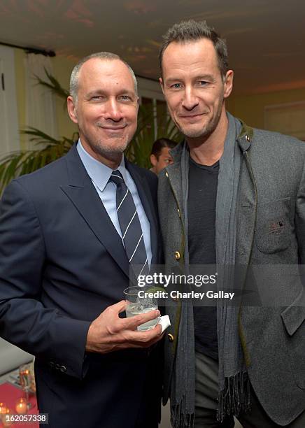 Publisher of Vanity Fair Edward Menicheschi and photographer Sebastian Copeland attend Vanity Fair and Juicy Couture's Celebration of the 2013...