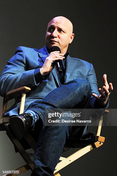 Chef Tom Colicchio attends Apple Store Soho Presents: Meet The Filmmakers - "A Place At The Table" at Apple Store Soho on February 18, 2013 in New...