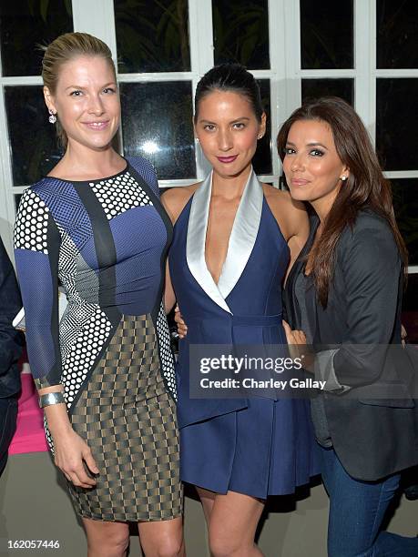 Actresses Ali Larter, Olivia Munn wearing Juicy Couture and Eva Longoria attend Vanity Fair and Juicy Couture's Celebration of the 2013 Vanities...