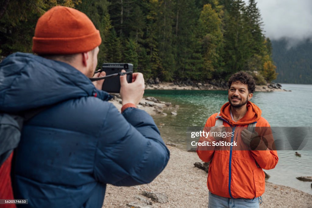 Posiern für die Kamera