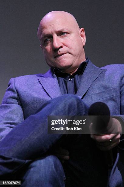 Tom Colicchio attends Apple Store Soho Presents: Meet The Filmmakers - "A Place At The Table" at Apple Store Soho on February 18, 2013 in New York...