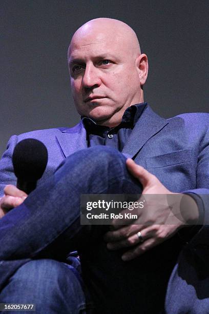 Tom Colicchio attends Apple Store Soho Presents: Meet The Filmmakers - "A Place At The Table" at Apple Store Soho on February 18, 2013 in New York...