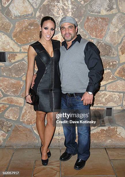 Joe Gorga and Melissa Gorga attends the Milania Professional Hair Care Launch Party at Stone House At Stirling Ridge on February 18, 2013 in Warren,...