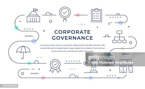 Governance Ribbon 87 Corporate Governance Icons High Res Illustrations - Getty Images