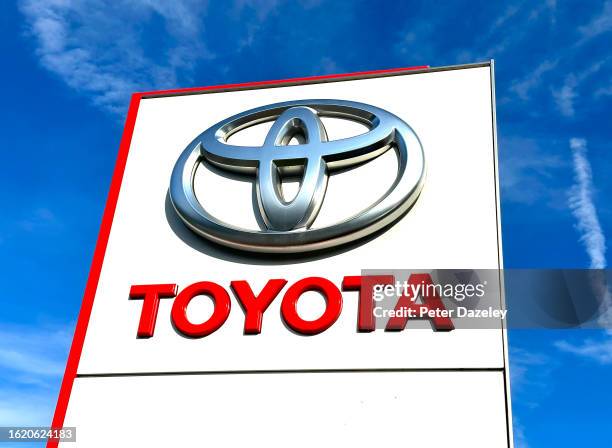 Kingston on Thames, Surrey, ENGLAND Toyota External Logo Sign