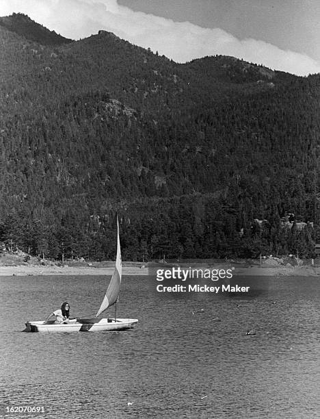 Broomfield Cadette Scout Sails Sea Snark At Wellington Lake; Cheryl Taylor was one of 32 Cadettes who earned Amercan Red Cross basic sailing and...