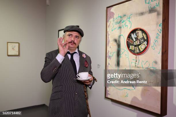 Musician and artist Peter Doherty attends "Beyond Fame - Die Kunst der Stars" at NRW Forum on August 17, 2023 in Dusseldorf, Germany. Doherty and...