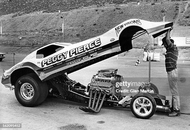 Rick Pierce is chief mechanic for the Corvette which has a 1,000 horsepower engine.;